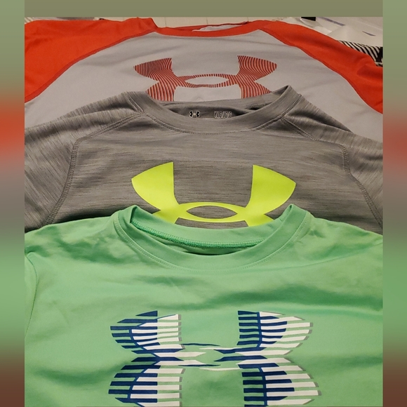 Under Armour Kids' Multi-Color Logo T-Shirts - Picture 1 of 8